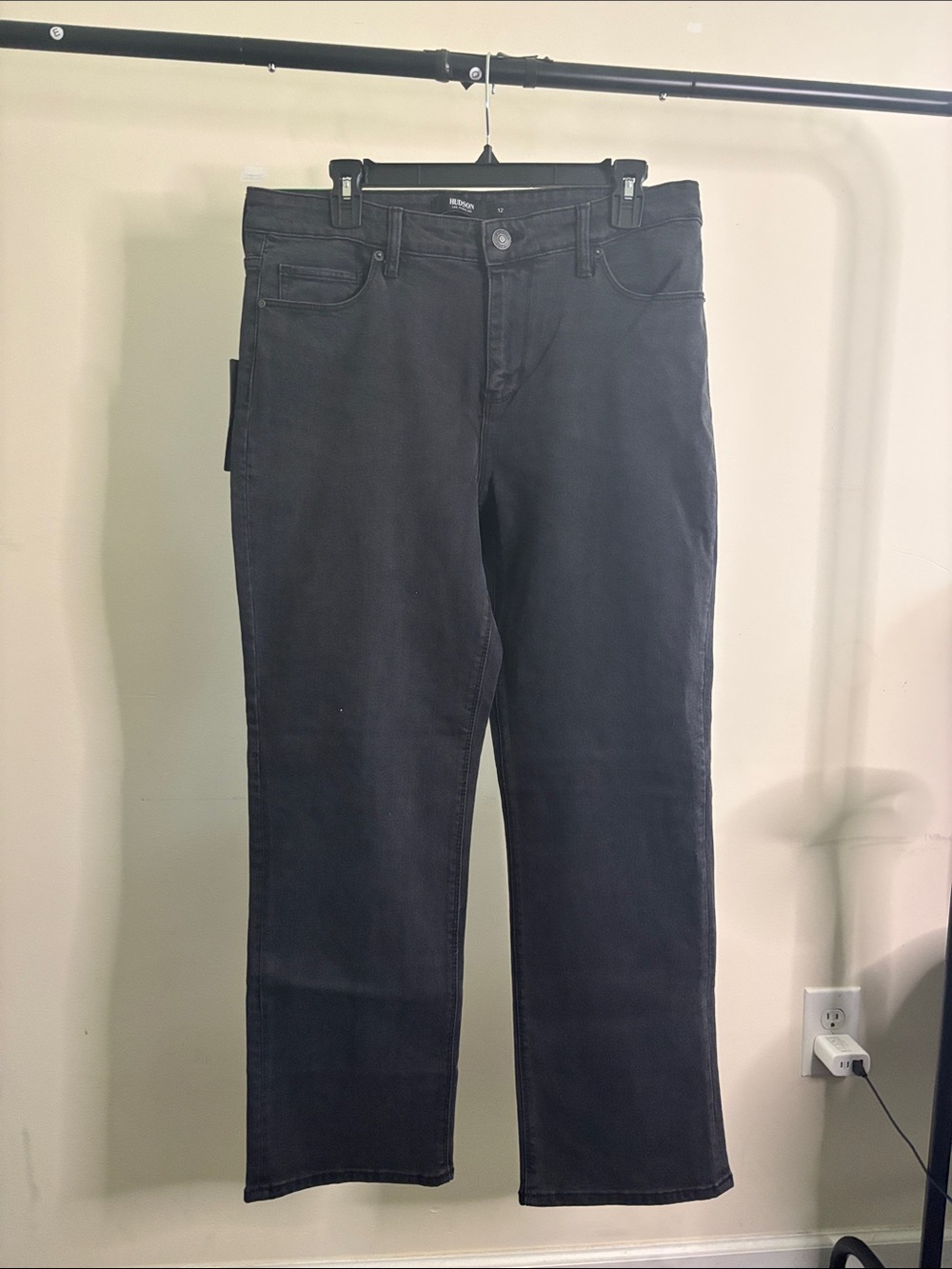 Hudson Jeans Black Straight-Leg Women’s Jeans